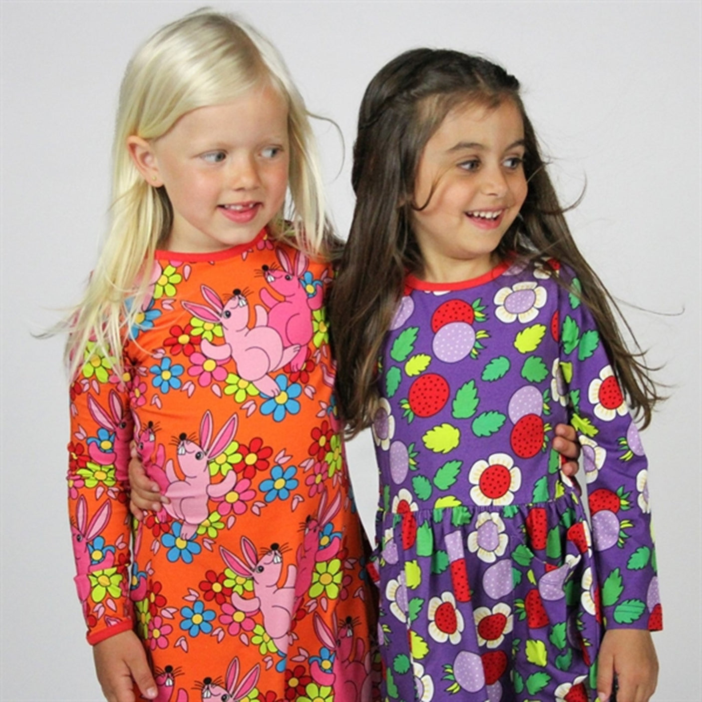 Småfolk Orange Bunny Dress