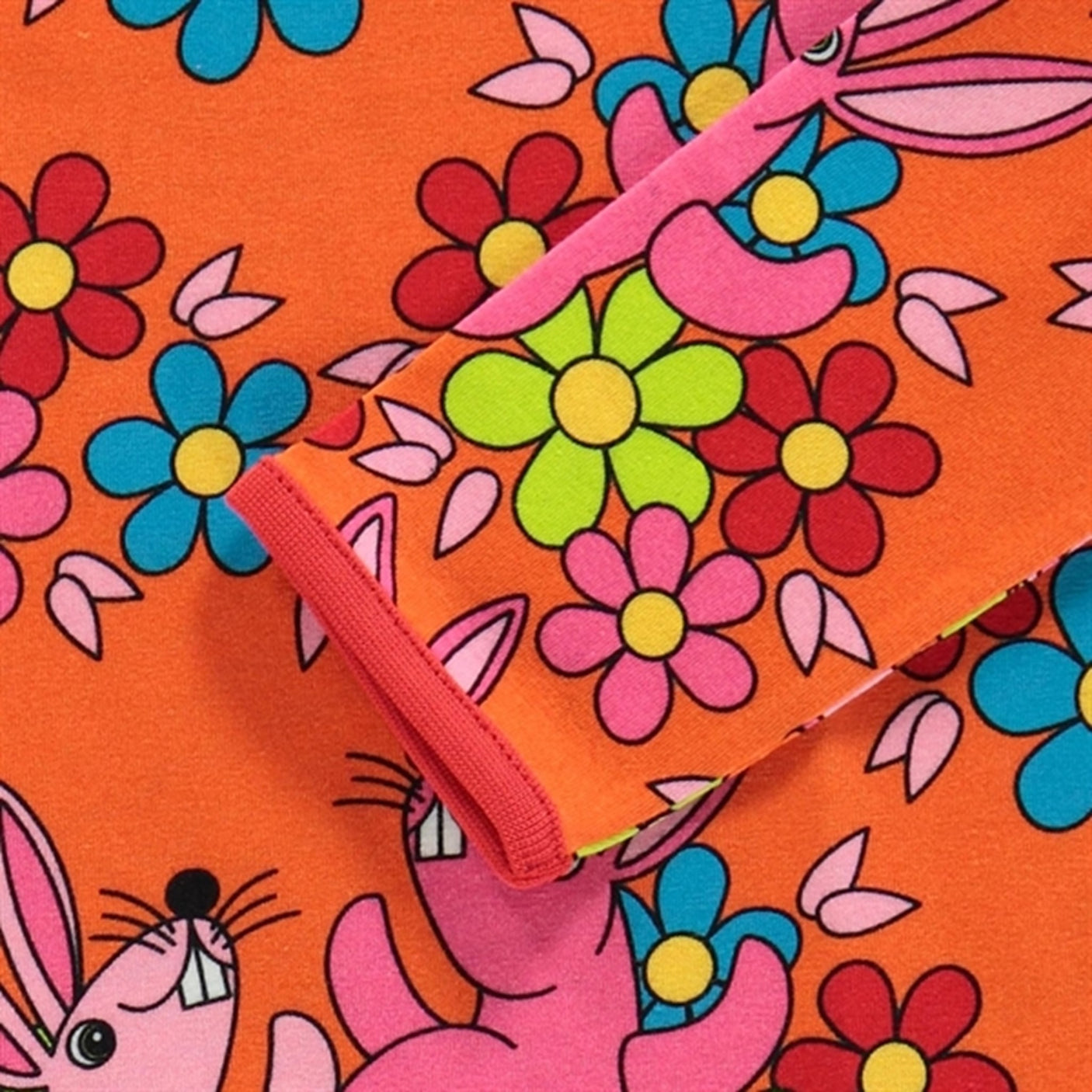 Småfolk Orange Bunny Dress