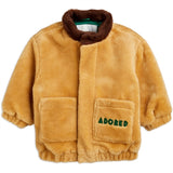 Mini Rodini Adored Faux Fur Hooded Jacket Beige