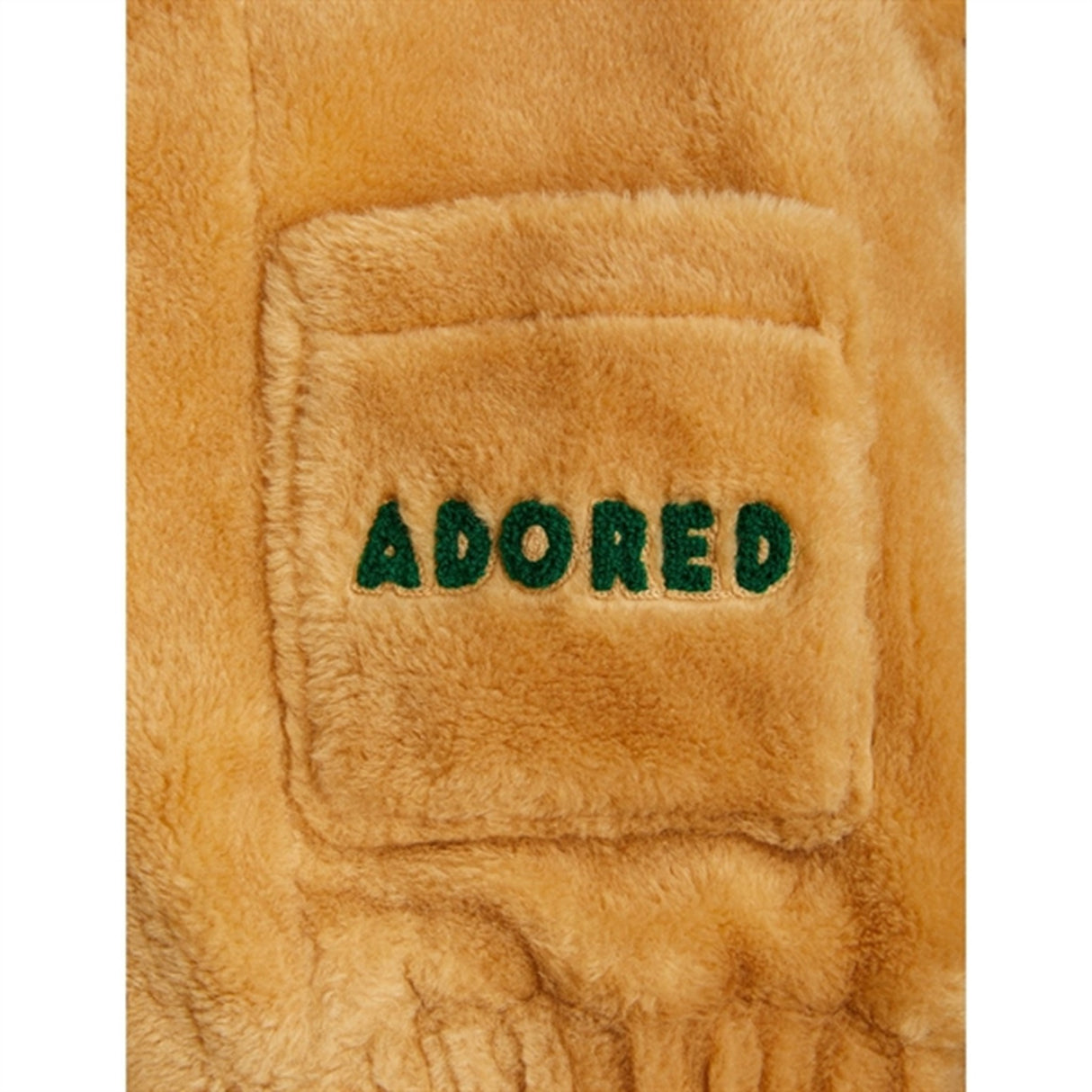 Mini Rodini Adored Faux Fur Hooded Jacket Beige