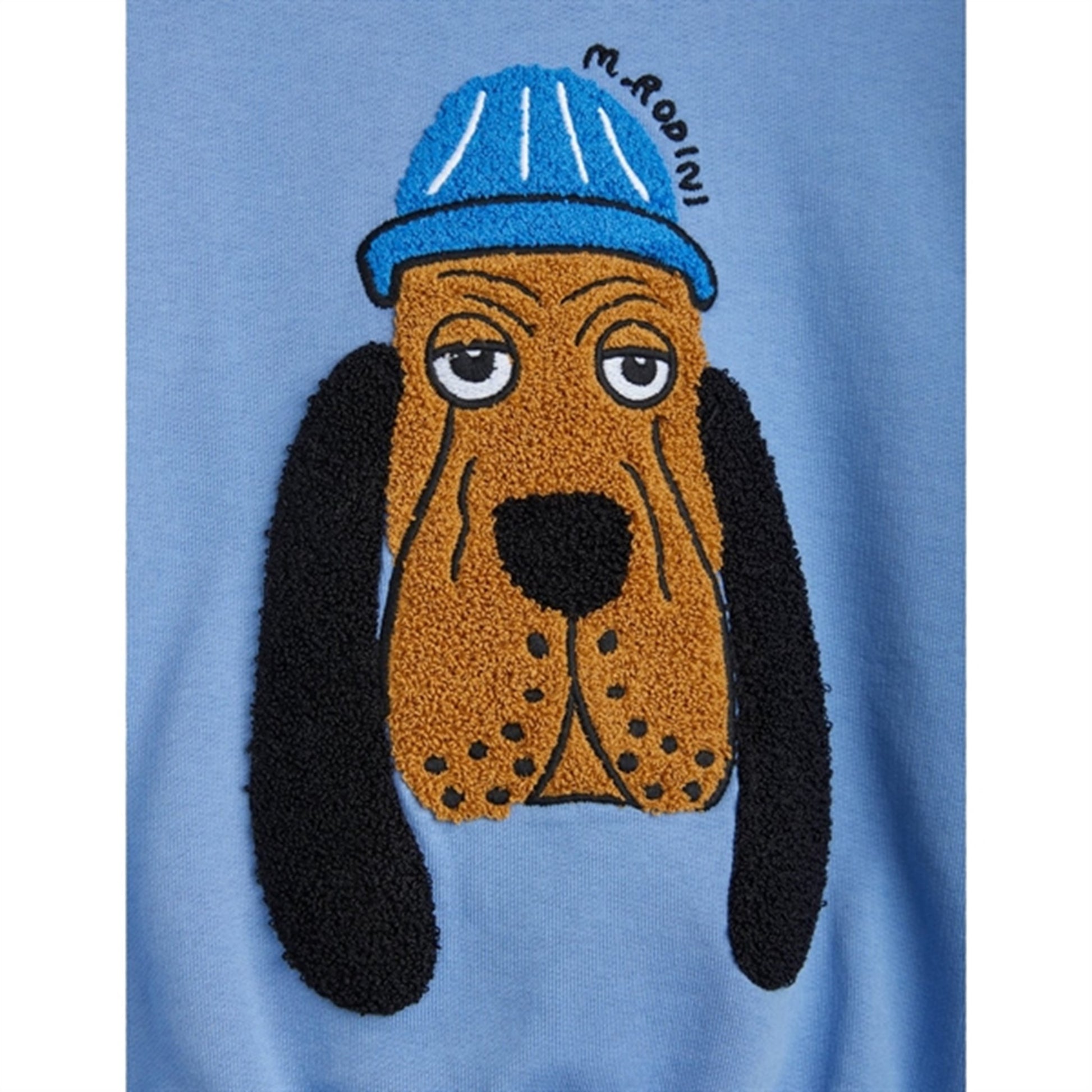 Mini Rodini Bloodhound Chenille Sweatshirt Blue