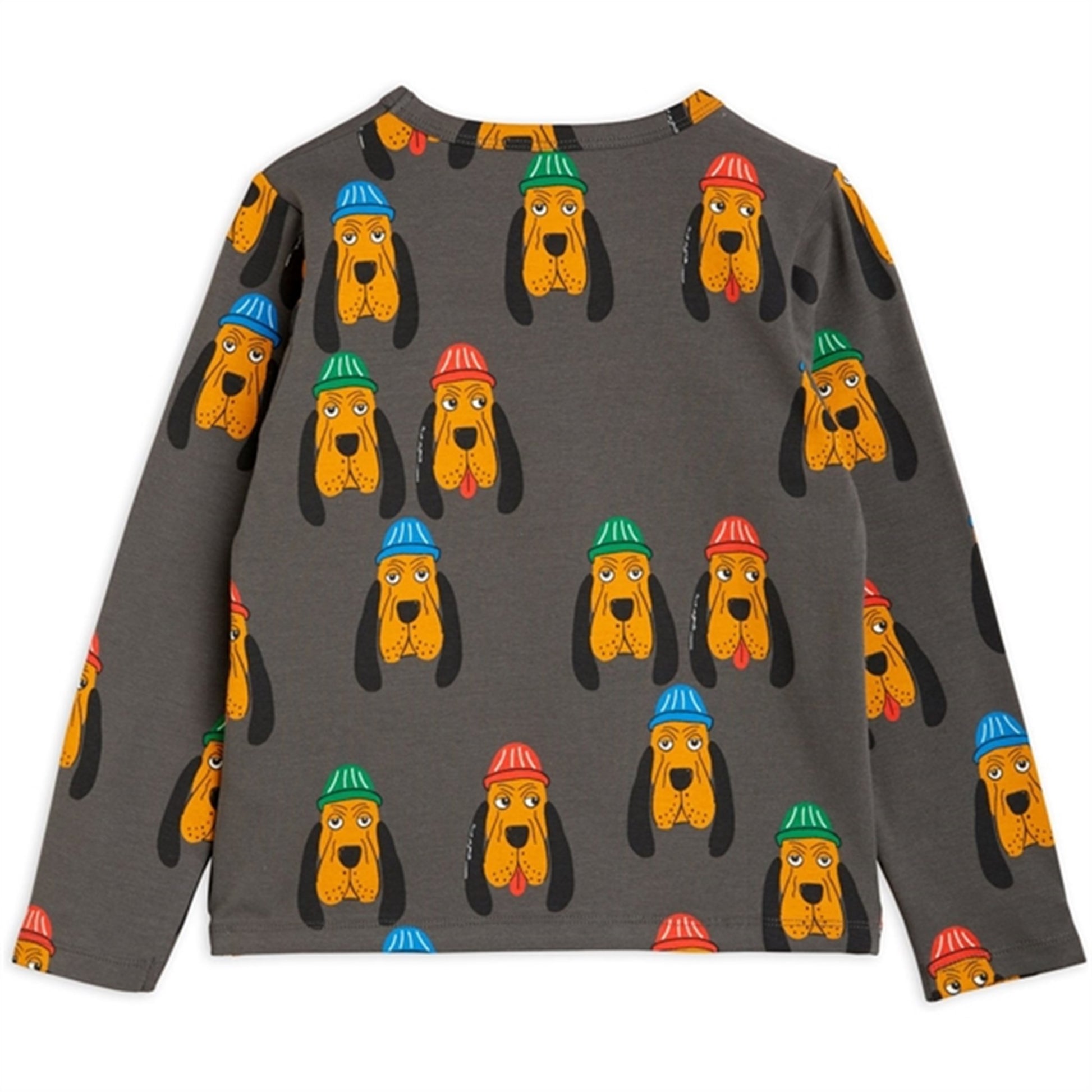 Mini Rodini Bloodhound Aop T-shirt Grey