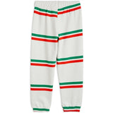 Mini Rodini Aop Sweatpants Grey Stripe