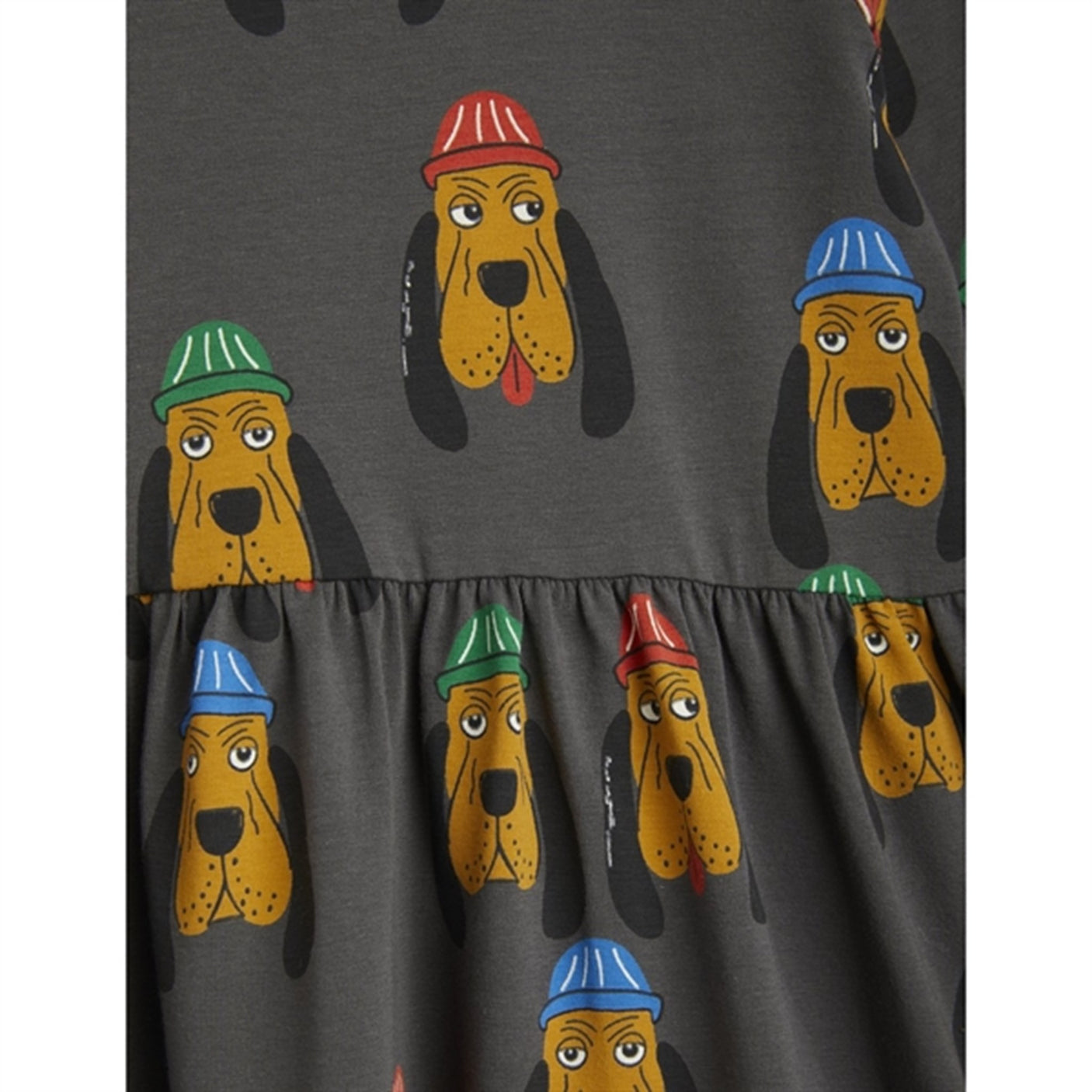 Mini Rodini Bloodhound Aop Dress Grey