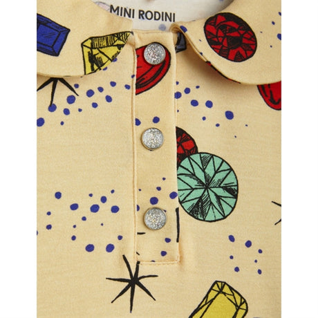Mini Rodini Jewels Aop Dress Yellow