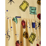 Mini Rodini Jewels Aop Dress Yellow