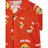 Mini Rodini Red Hike Aop Woven T-Shirt