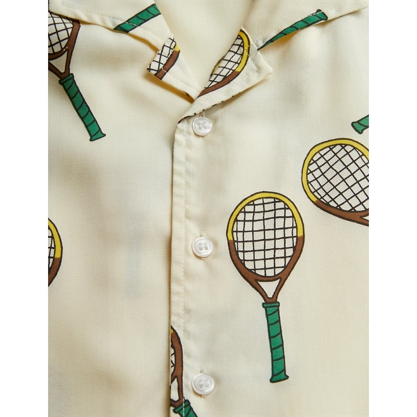 Mini Rodini Offwhite Tennis Aop Woven T-shirt