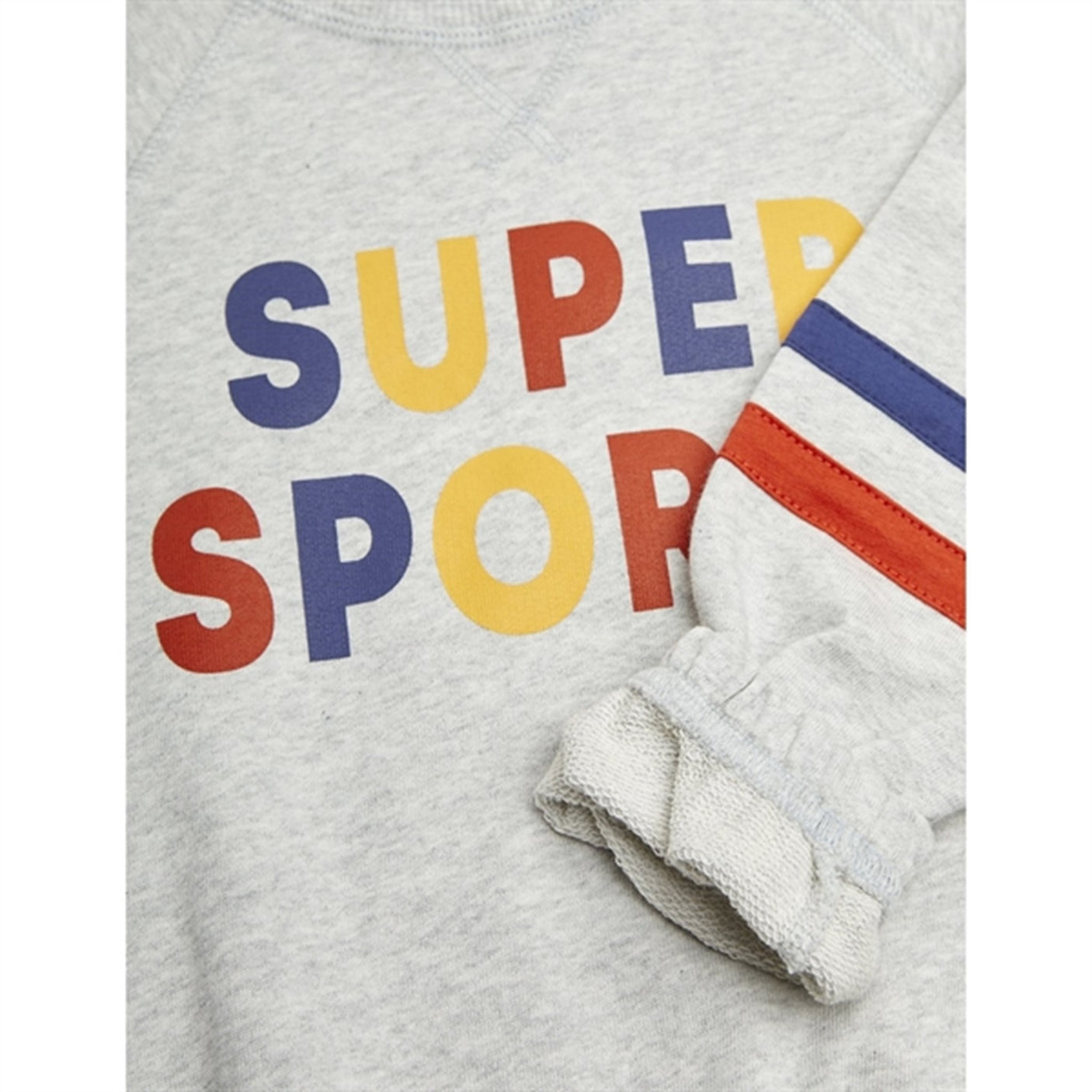 Mini Rodini Grey Melange Super Sporty Sp Sweatshirt