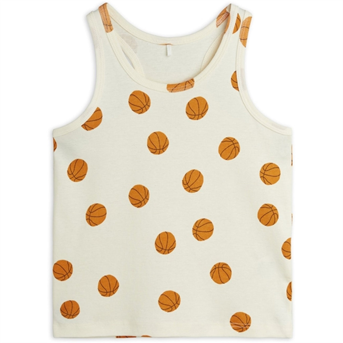 Mini Rodini Offwhite Basketball Aop Tank Top