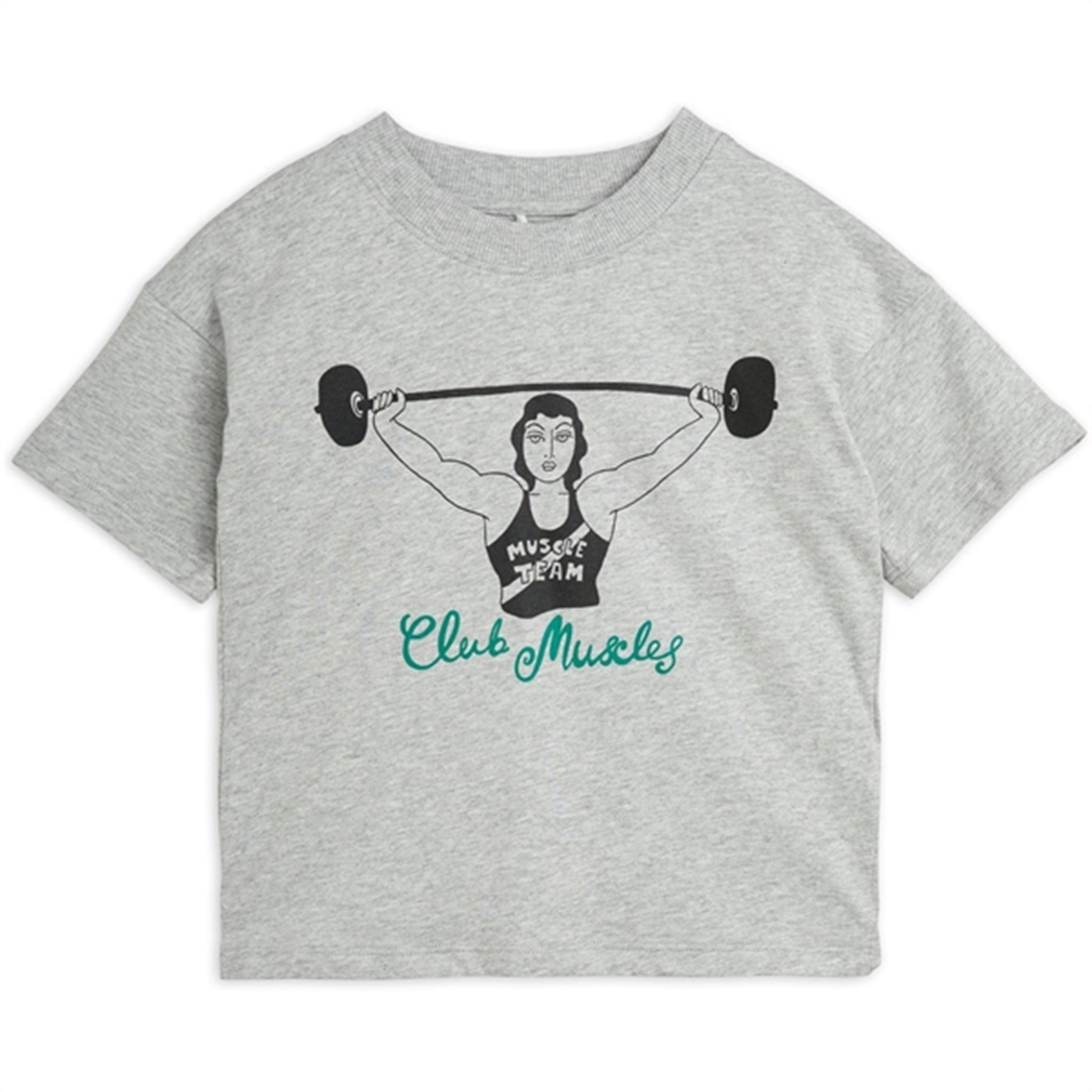 Mini Rodini Grey Melange Club Muscles Sp T-shirt