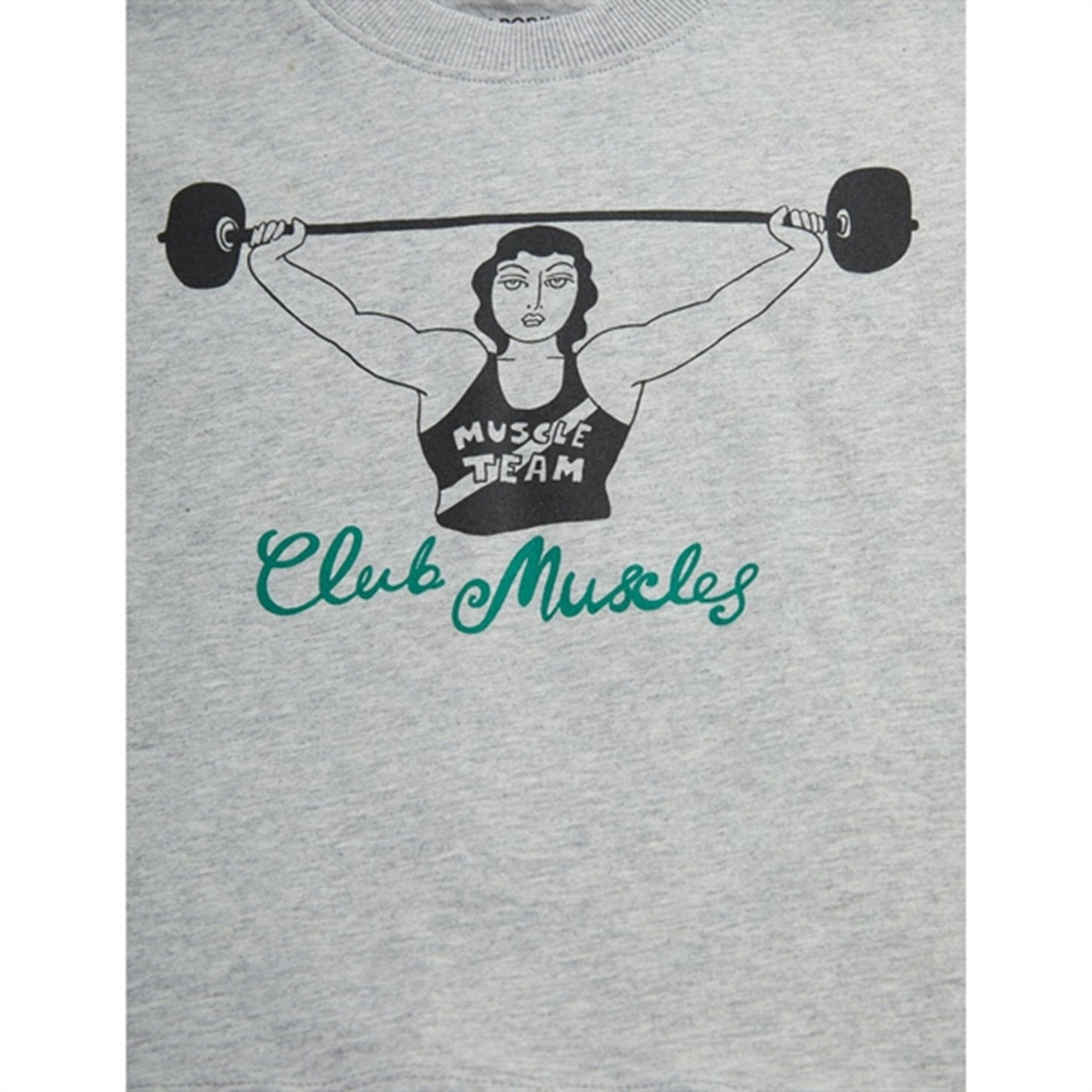 Mini Rodini Grey Melange Club Muscles Sp T-shirt