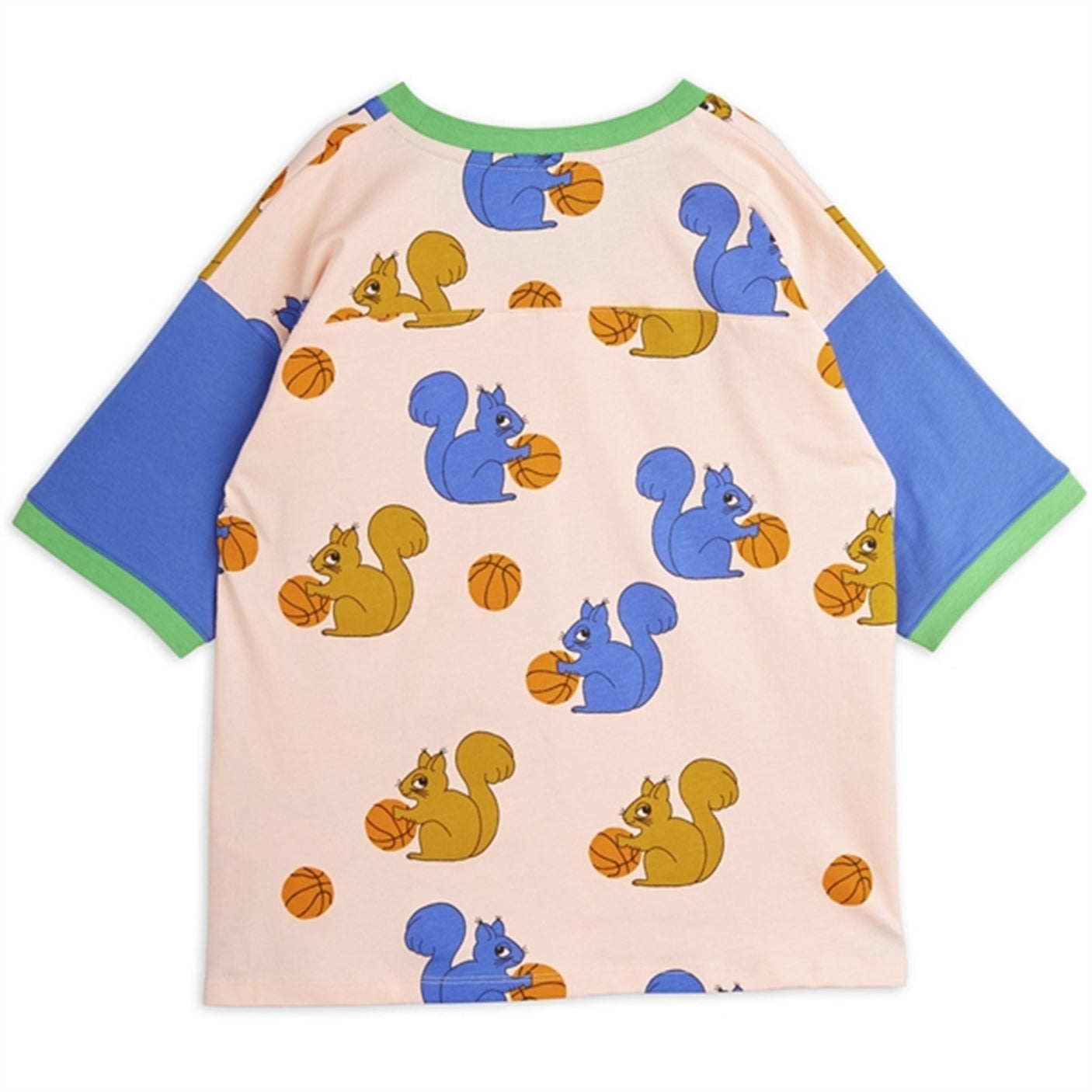 Mini Rodini Pink Squirrels Aop T-shirt Loose Fit