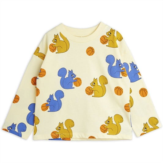 Mini Rodini Yellow Squirrels Aop Blouse