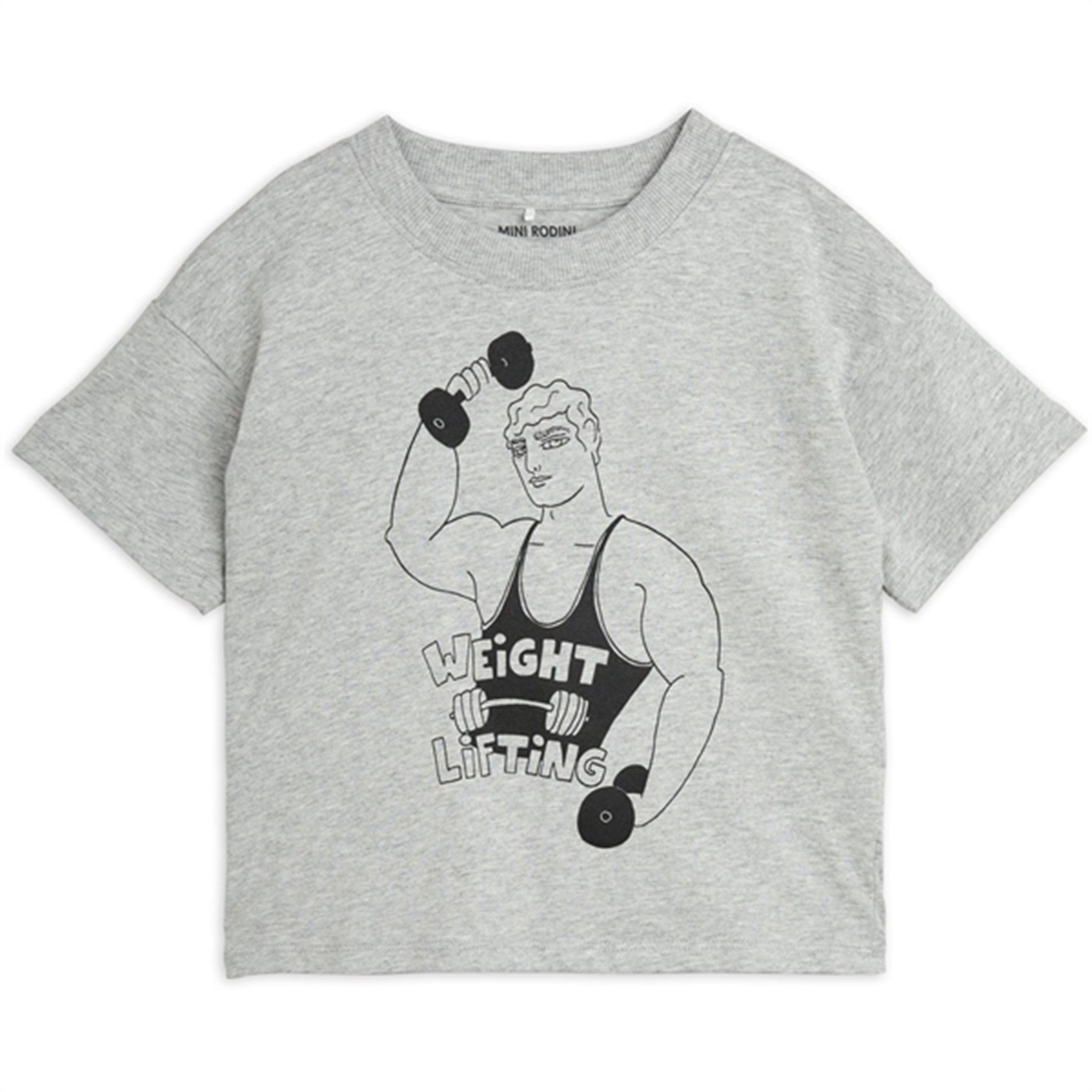 Mini Rodini Grey Weight Lifting Sp T-shirt