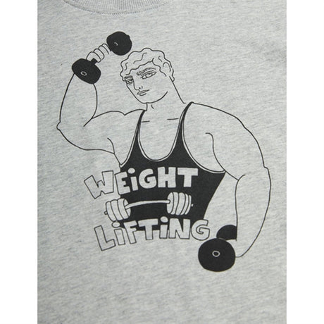 Mini Rodini Grey Weight Lifting Sp T-shirt