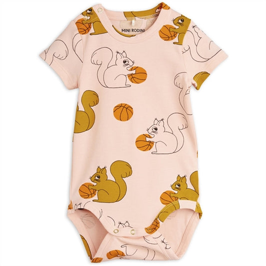 Mini Rodini Pink Squirrels Aop Body