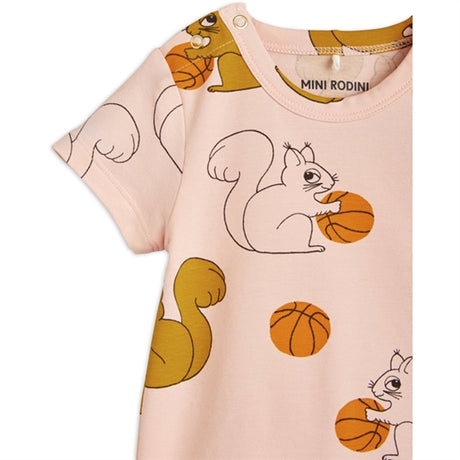Mini Rodini Pink Squirrels Aop Body