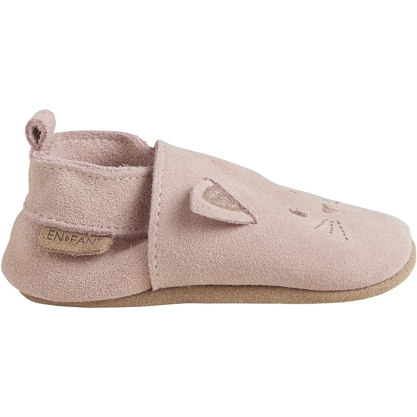 En Fant Slippers Animal Suede Misty Rose