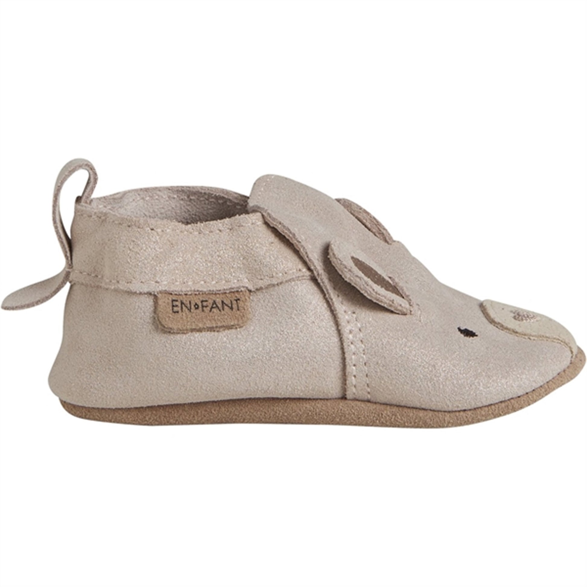 En Fant Slippers Ruskind Rose Dust