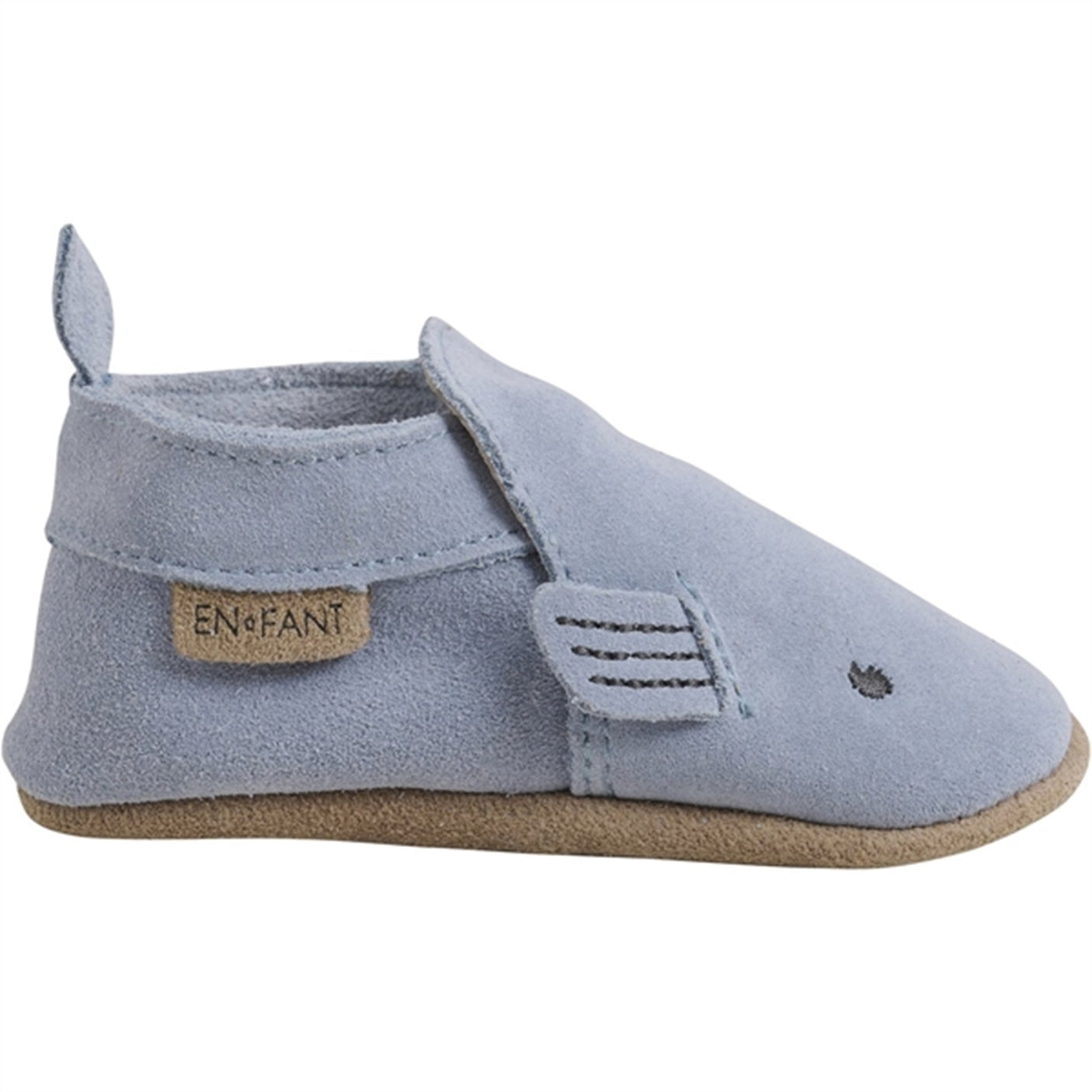 En Fant Slippers Suede Dusty Blue