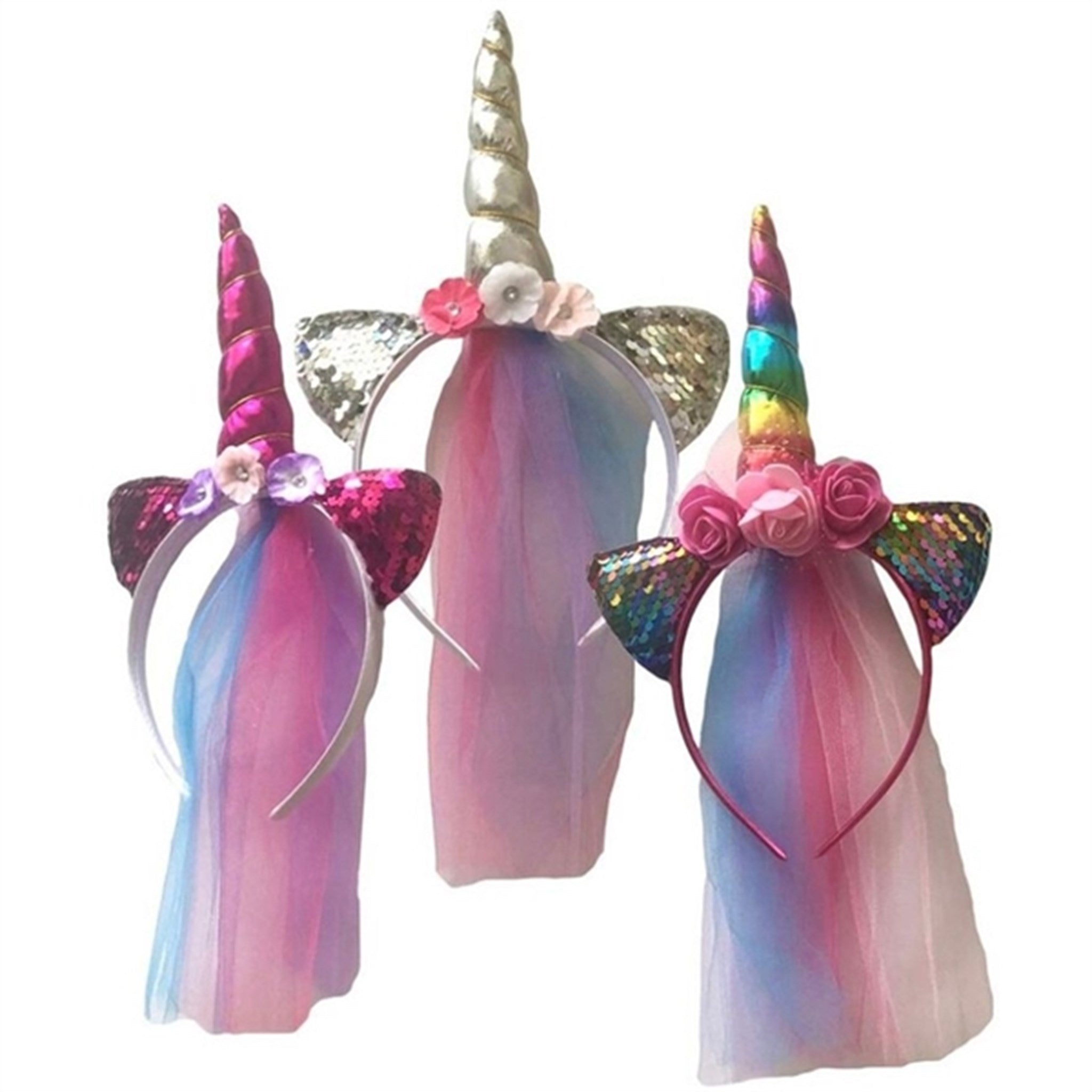 All Dressed Up Unicorn Headband Pink 2