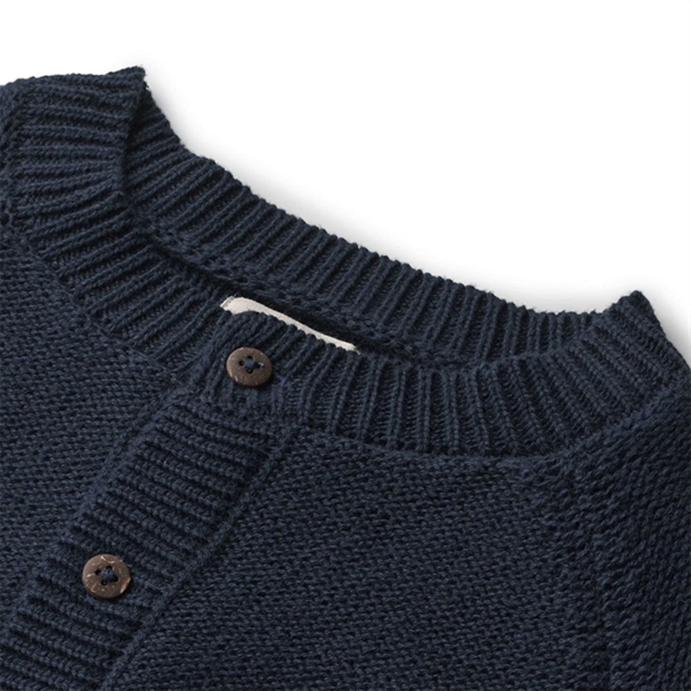 Wheat Navy Eddy Knit Cardigan