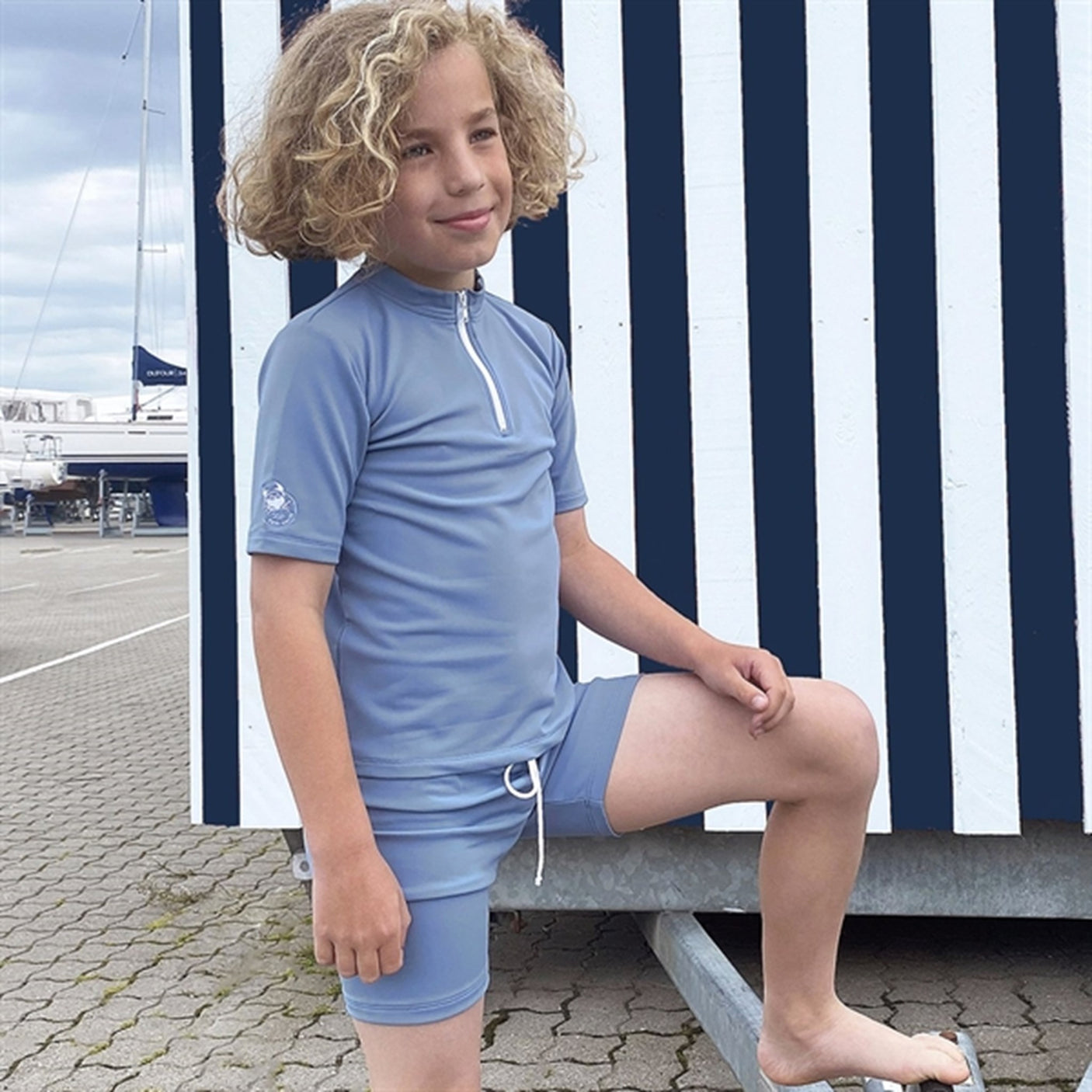 Petit Crabe Petrol Max Swim Shirt