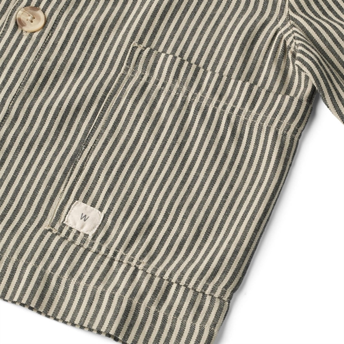 Wheat Black Coal Stripe Overshirt Avi