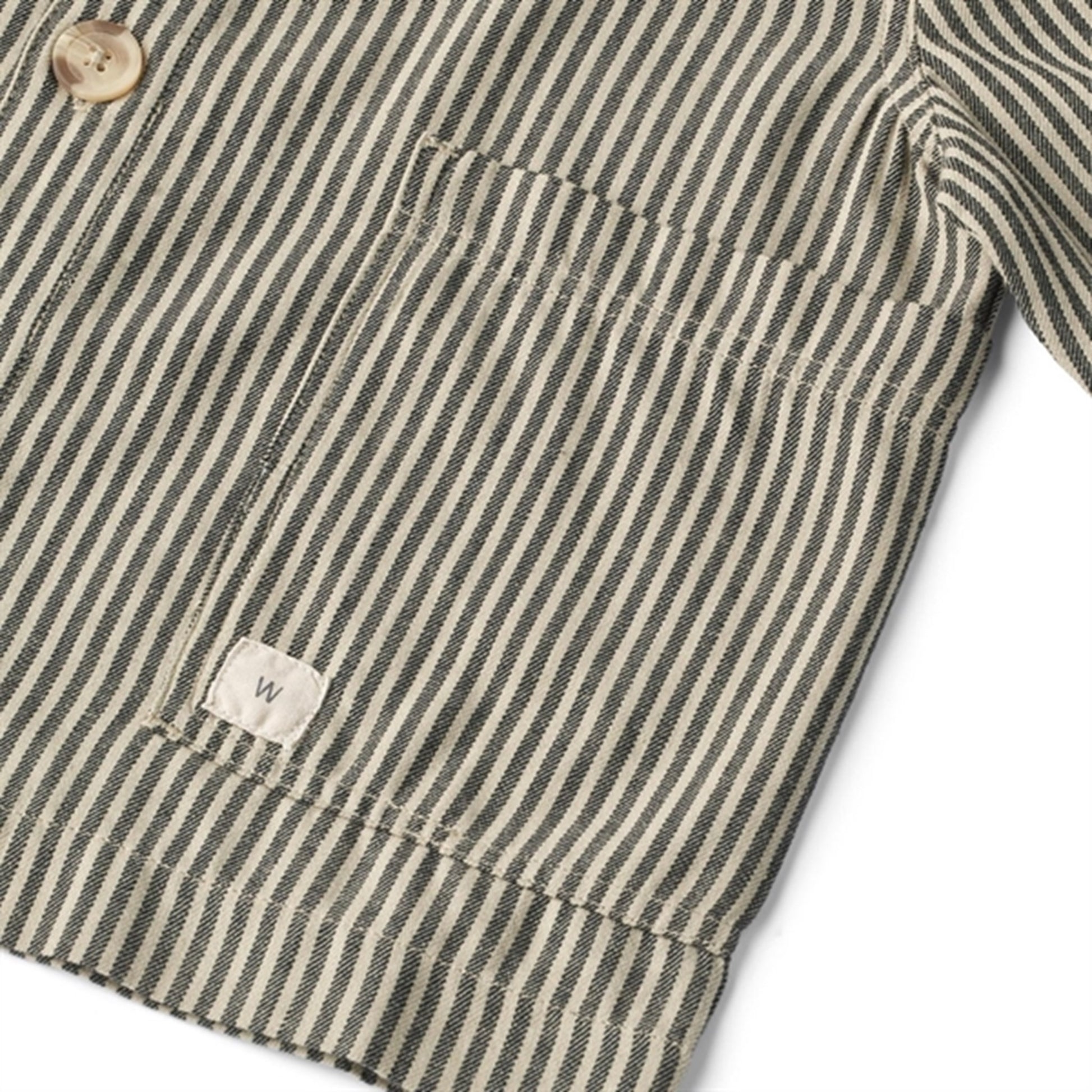 Wheat Black Coal Stripe Overshirt Avi