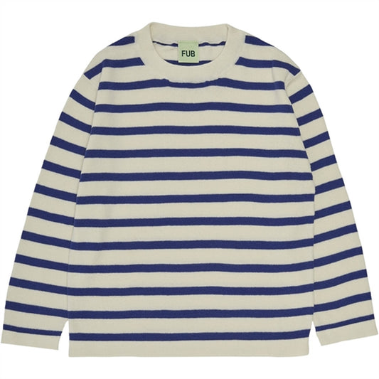 FUB Blouse Ecru/Cobolt