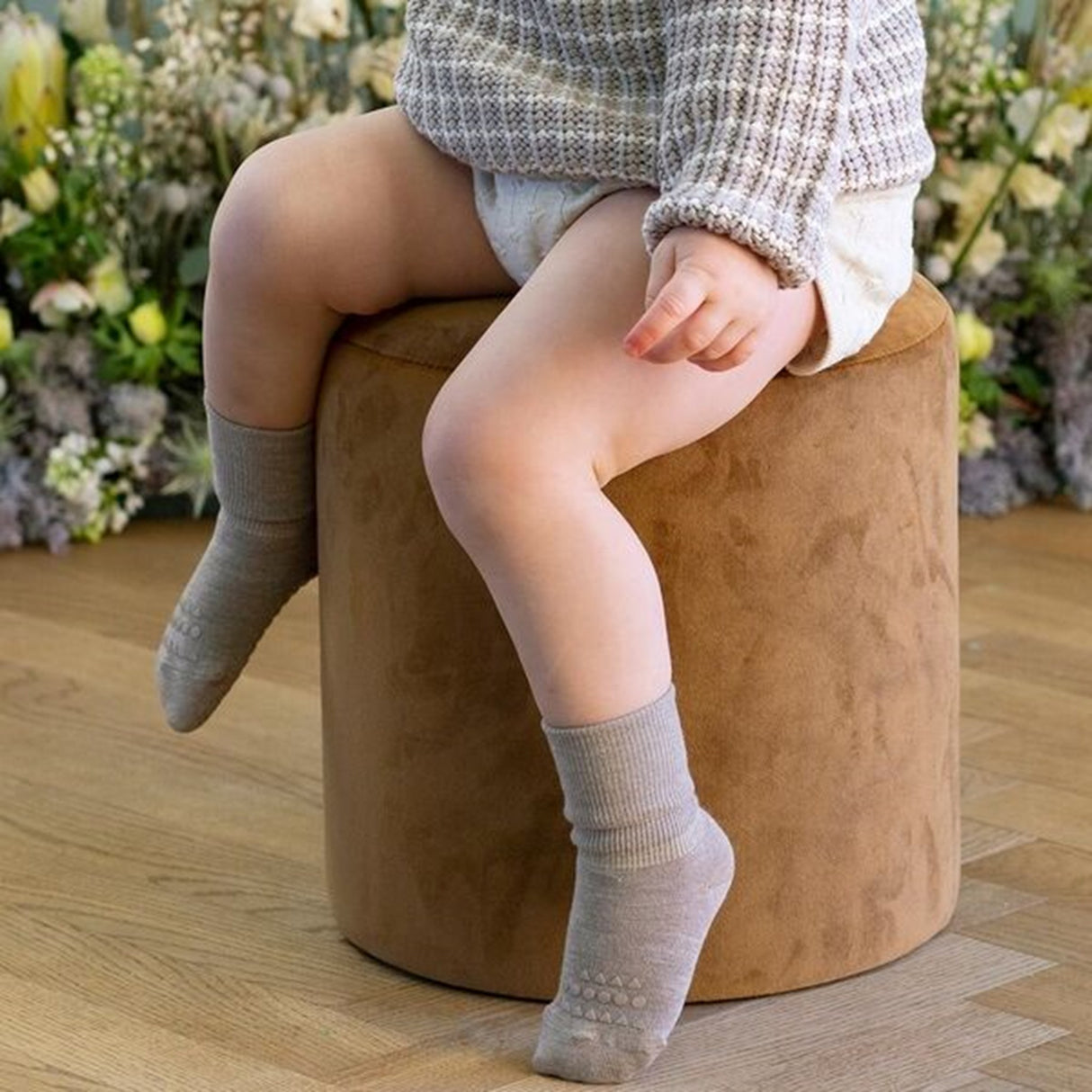 GObabyGO Bamboo Non-slip Socks Antislip Sand 4