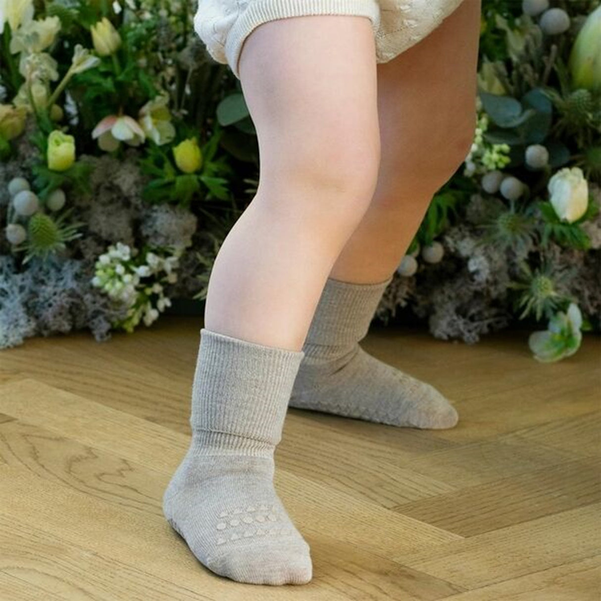 GObabyGO Bamboo Non-slip Socks Antislip Sand 5