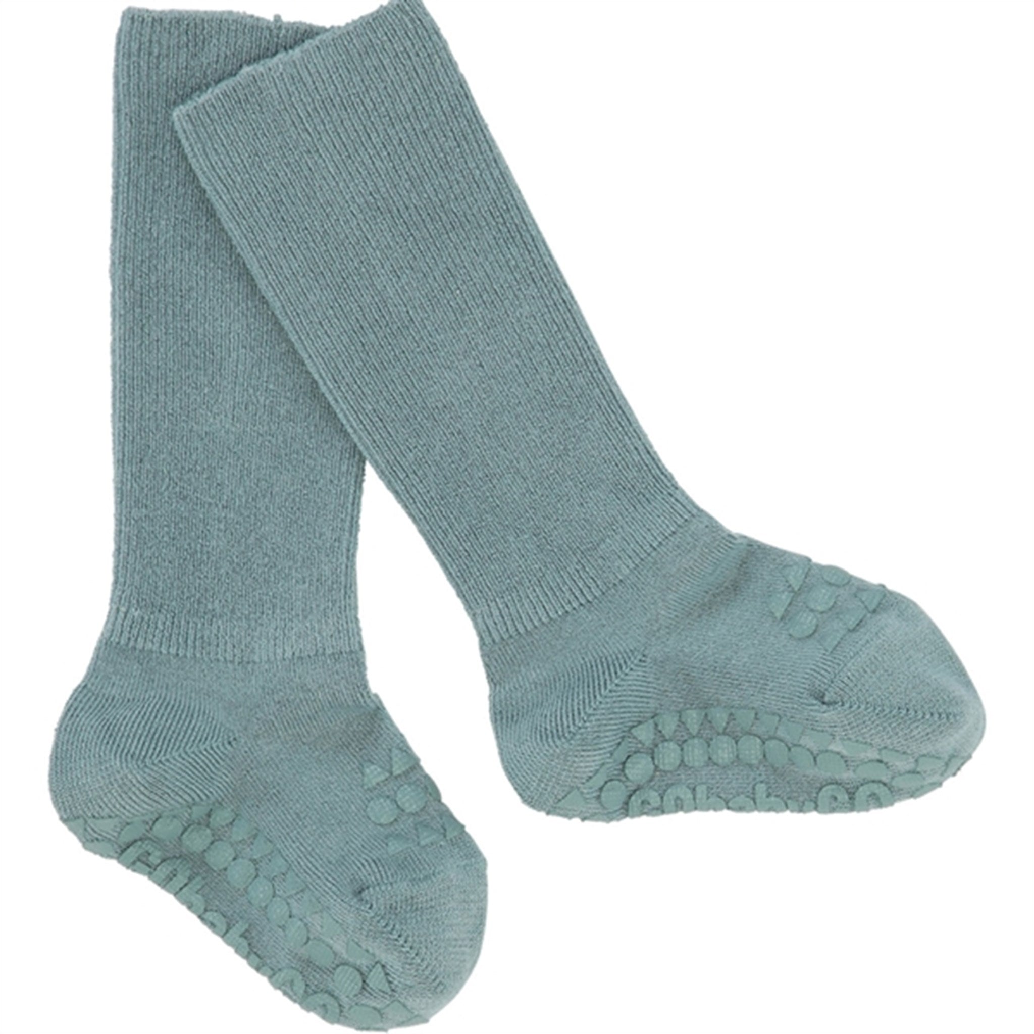 GObabyGO Bamboo Non-slip Socks Antislip Dusty Blue 2