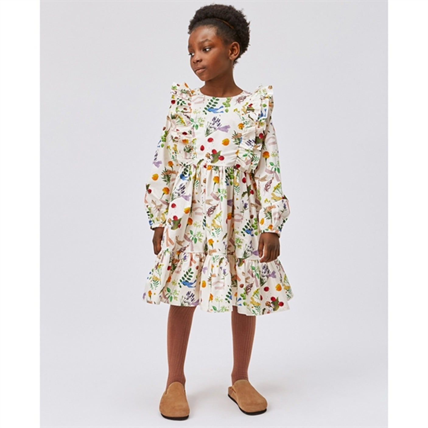 Molo Plant Dye White Clea Dress