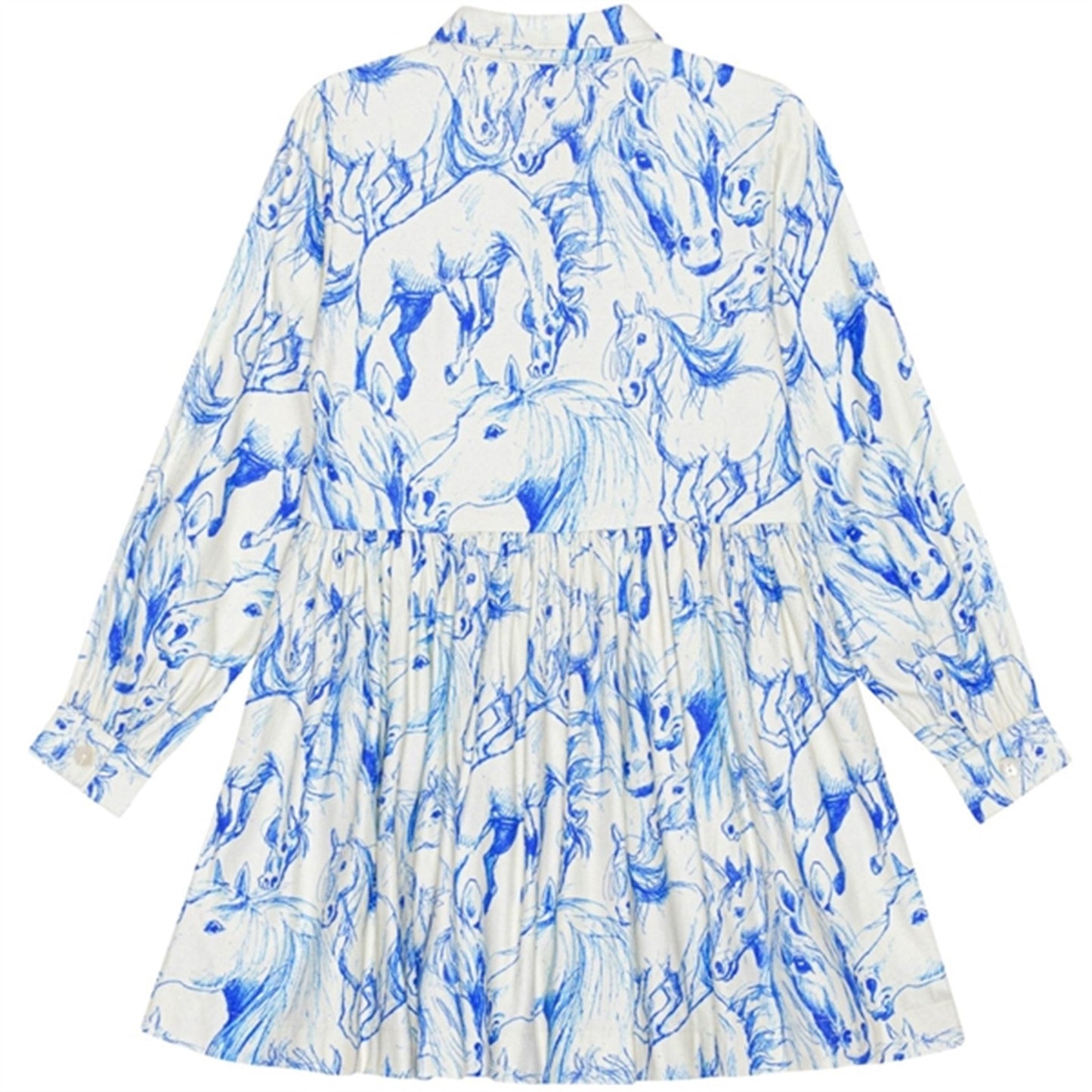 Molo Blue Horses Christy Dress