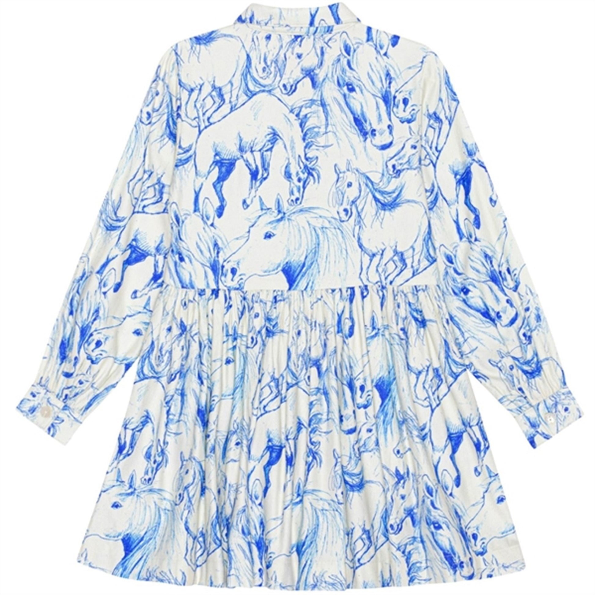 Molo Blue Horses Christy Dress