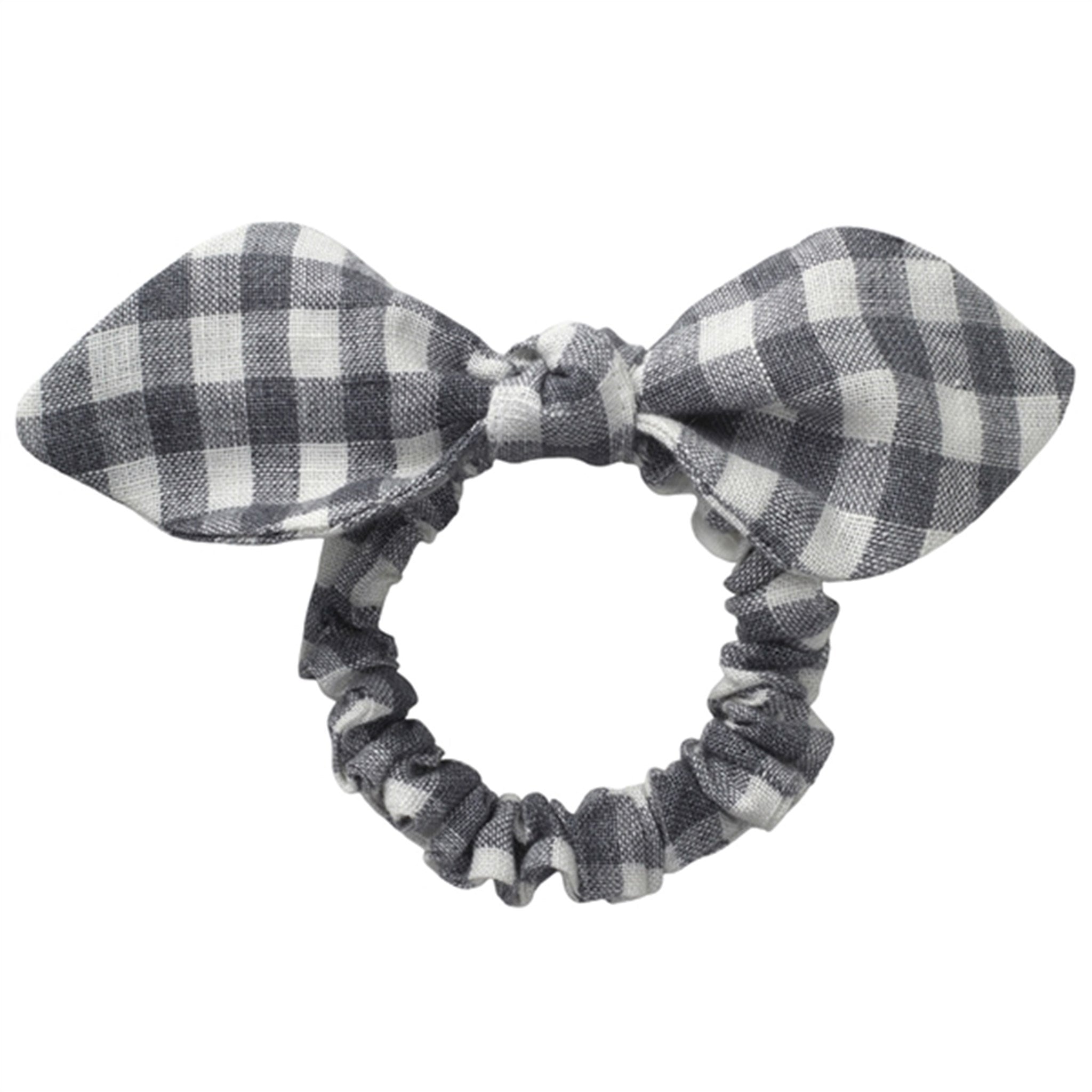 lalaby Elephant Check Scrunchie Bow