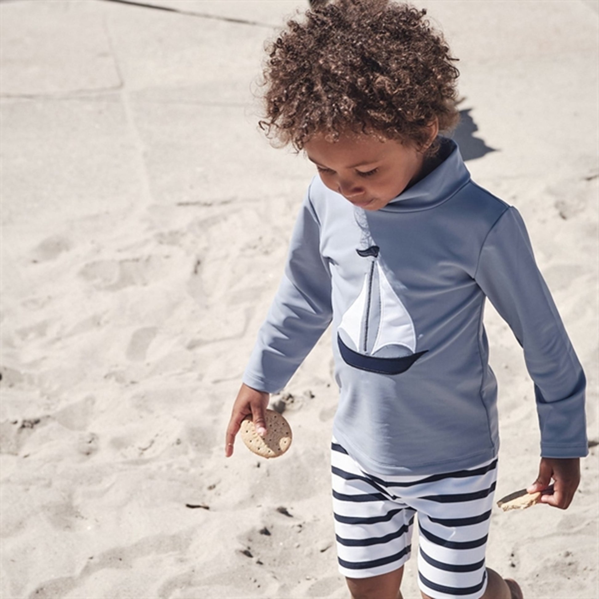 Petit Crabe Petrol Casey Swim Shirt