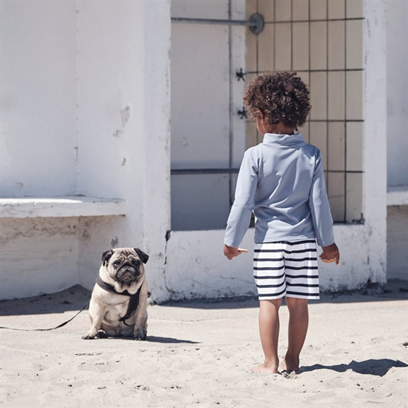 Petit Crabe Petrol Casey Swim Shirt