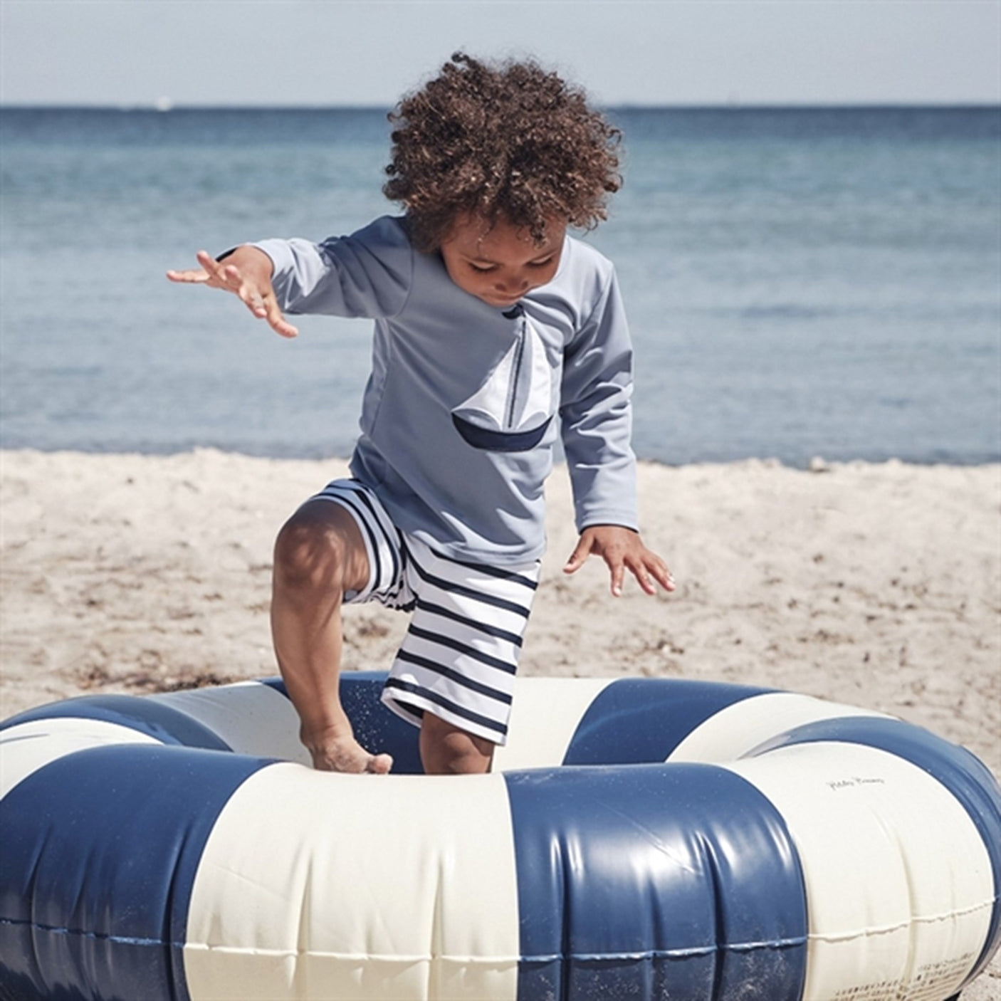 Petit Crabe Petrol Casey Swim Shirt