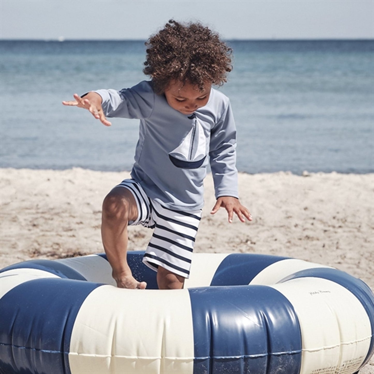 Petit Crabe Petrol Casey Swim Shirt