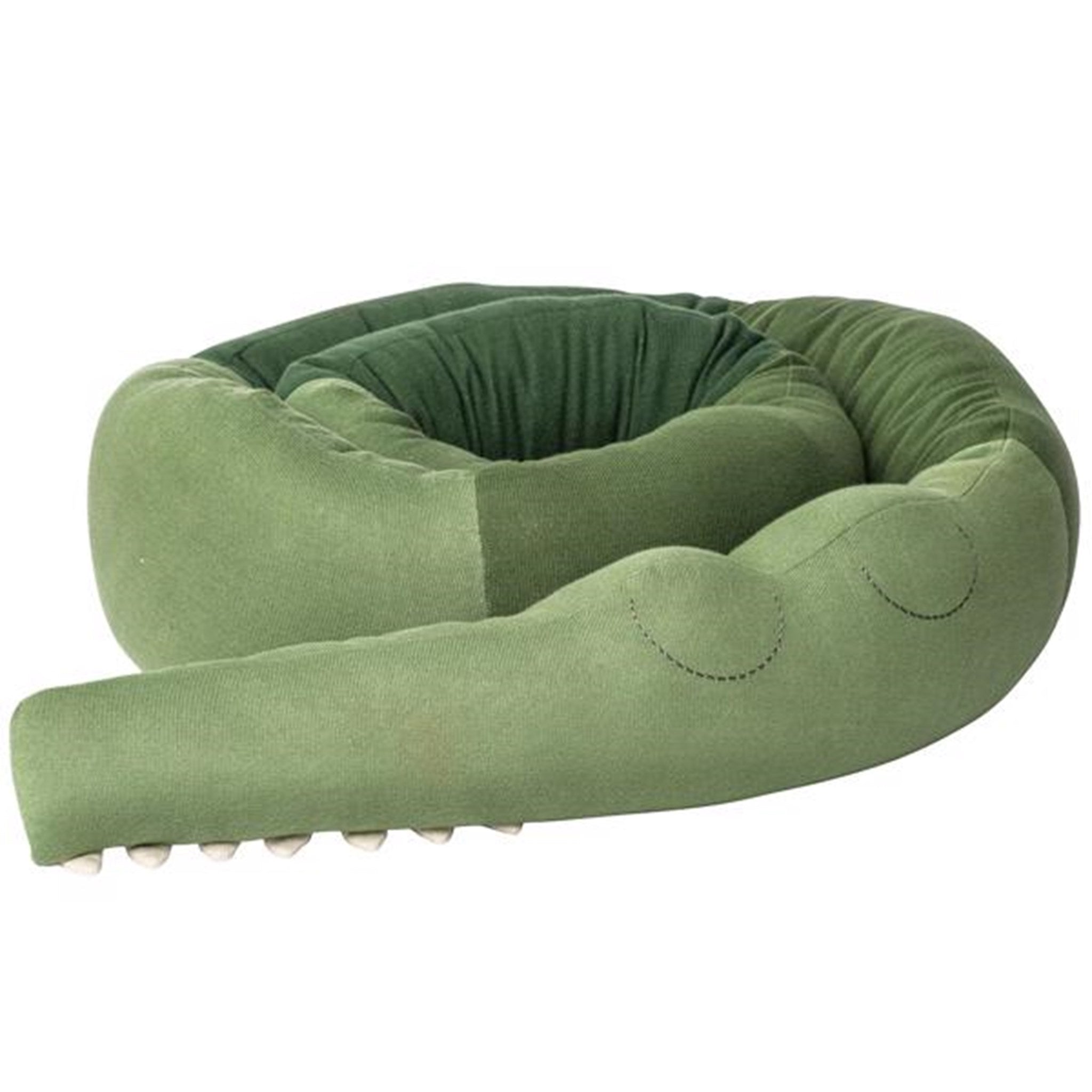 Sebra Pillow Knitted Sleeping Croc Green XXL