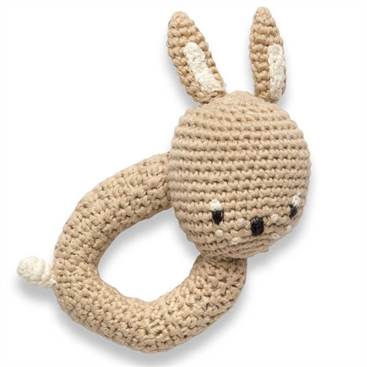 Sebra Knitted Rattle Moonlight the Hare