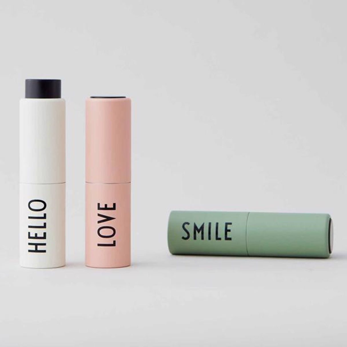 Design Letters Bag Size Hand Sanitizer Dispenser Green Smile