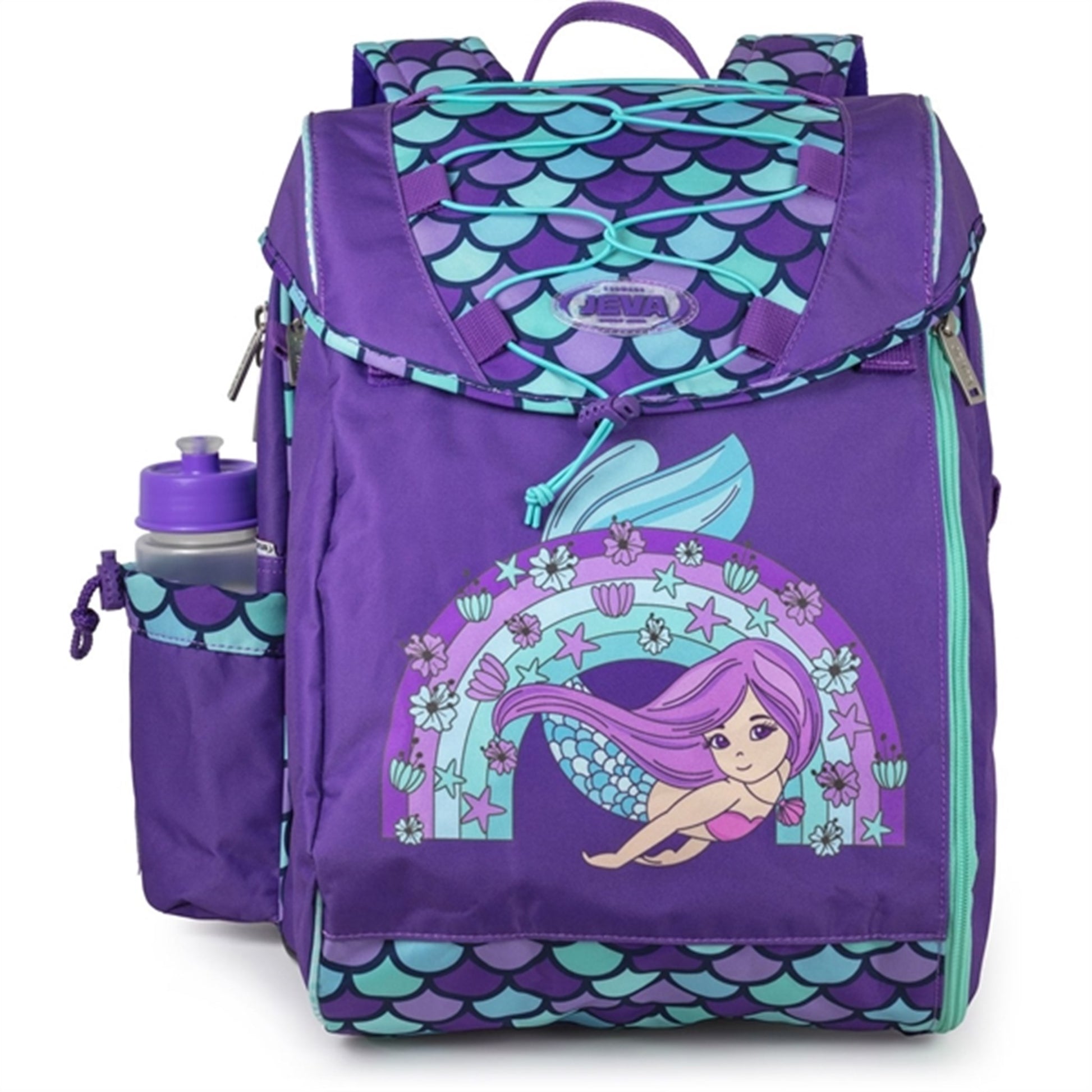 JEVA School Bag Rainbow Mermaid