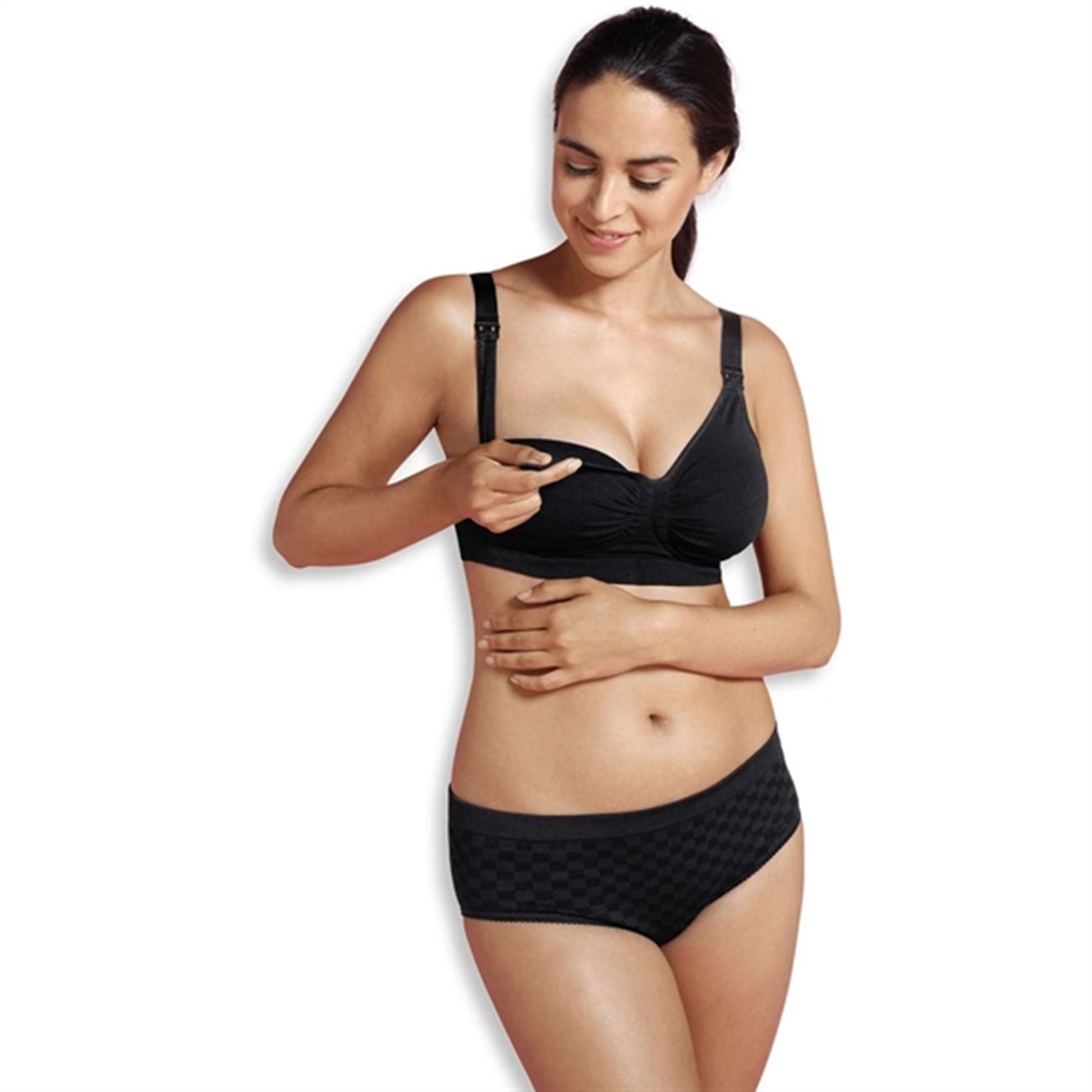 Carriwell Maternity And Nursing Bra With Carri-Gel Support Black