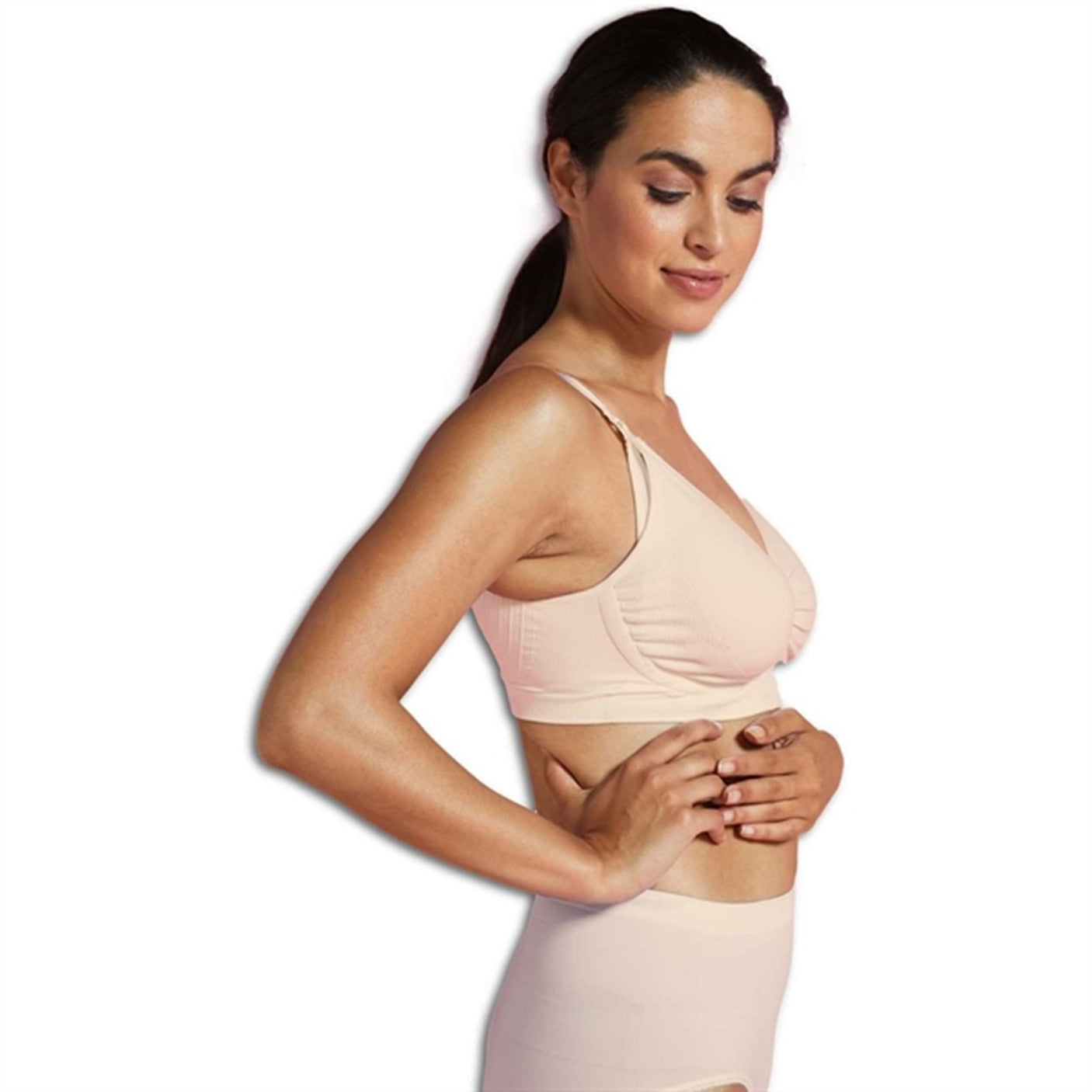 Carriwell Maternity And Nursing Bra With Carri-Gel Support Honey