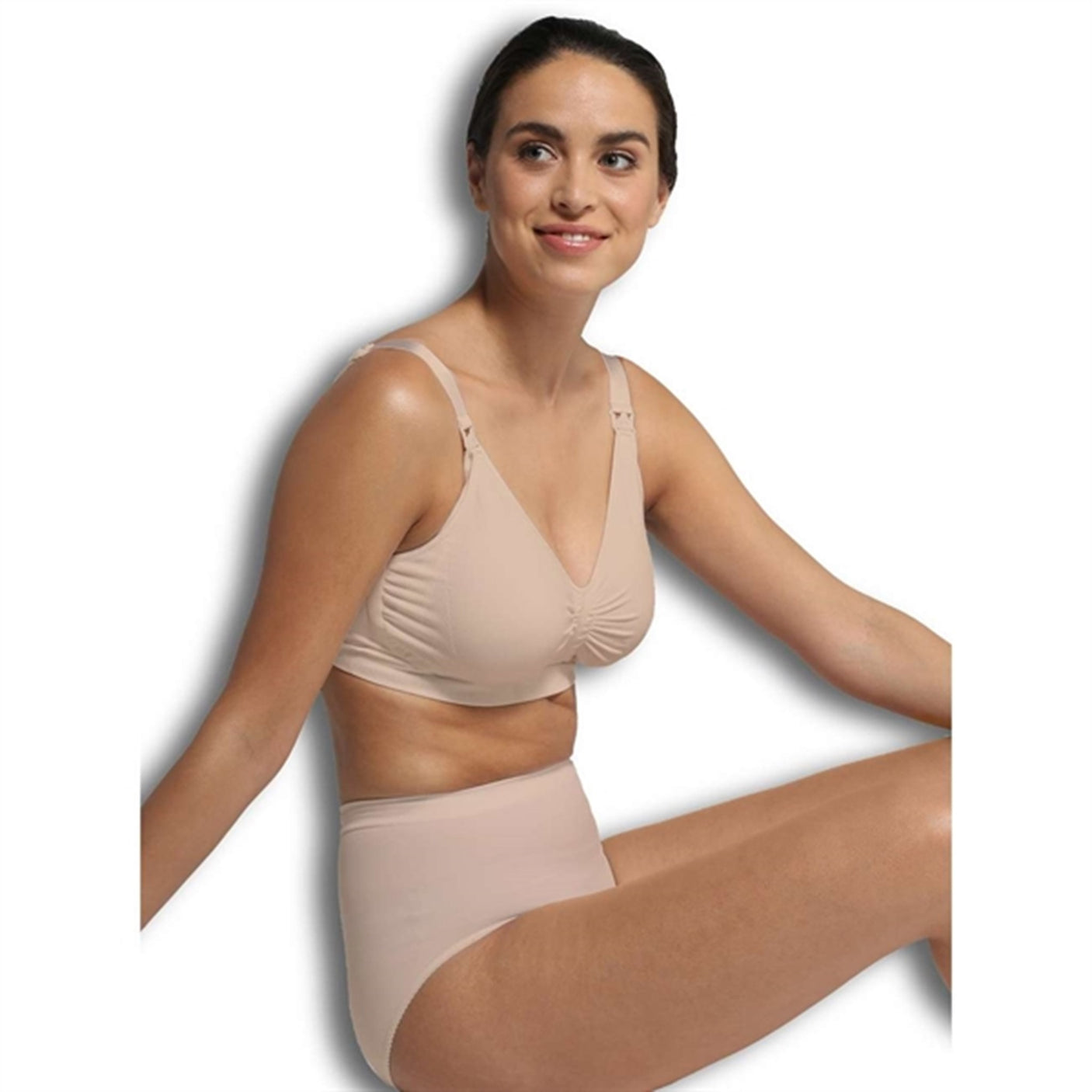 Carriwell Maternity And Nursing Bra With Carri-Gel Support Honey