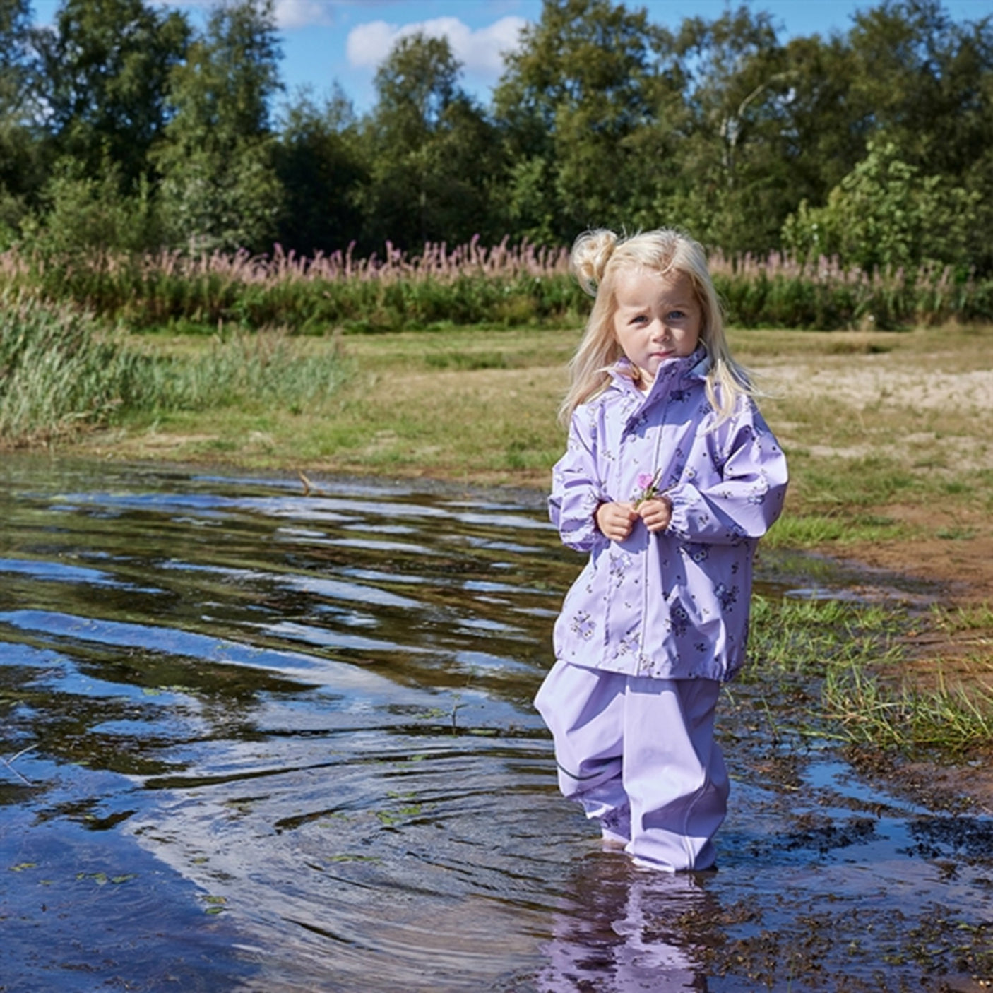 CeLaVi Rain Set AOP Purple Rose